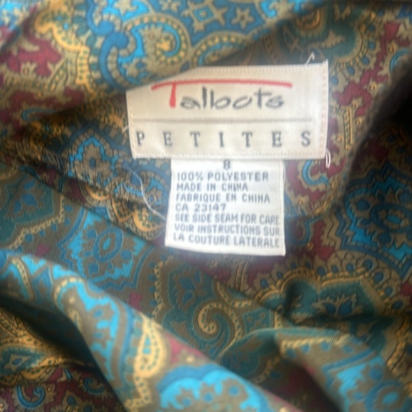 Talbots patterned dress - Picture 7 of 7